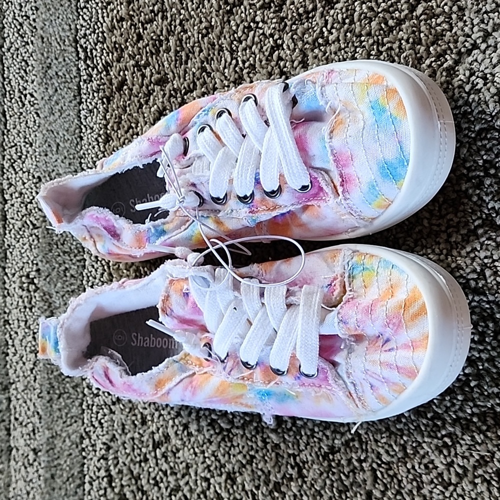 ⬇️Last chance⬇️Shaboom Ladies Pink Tie Die Sneakers, Size 6, NWOT